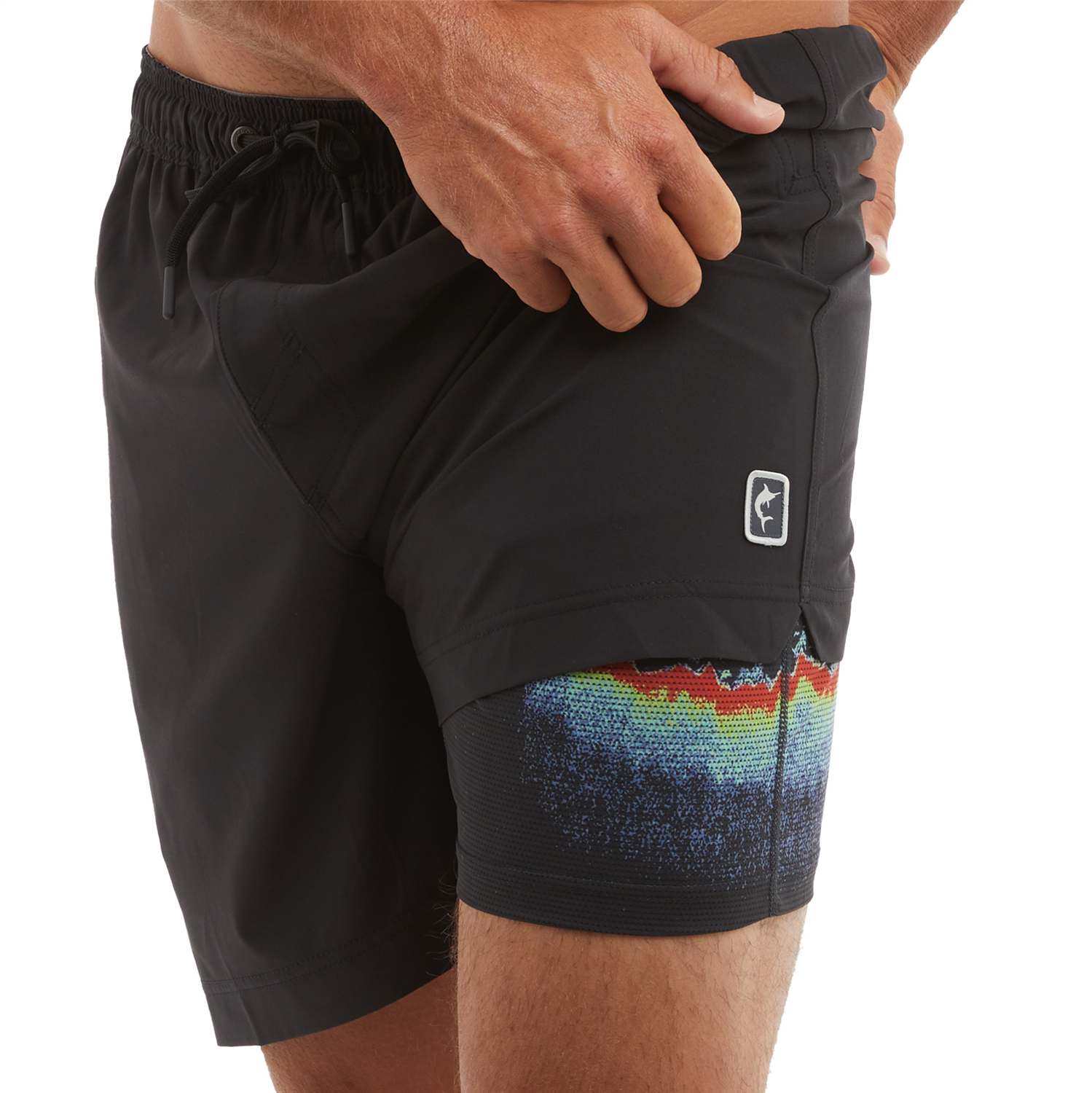 Pelagic Leiday Elastic Lined 17"-Solid Black (2024/25)