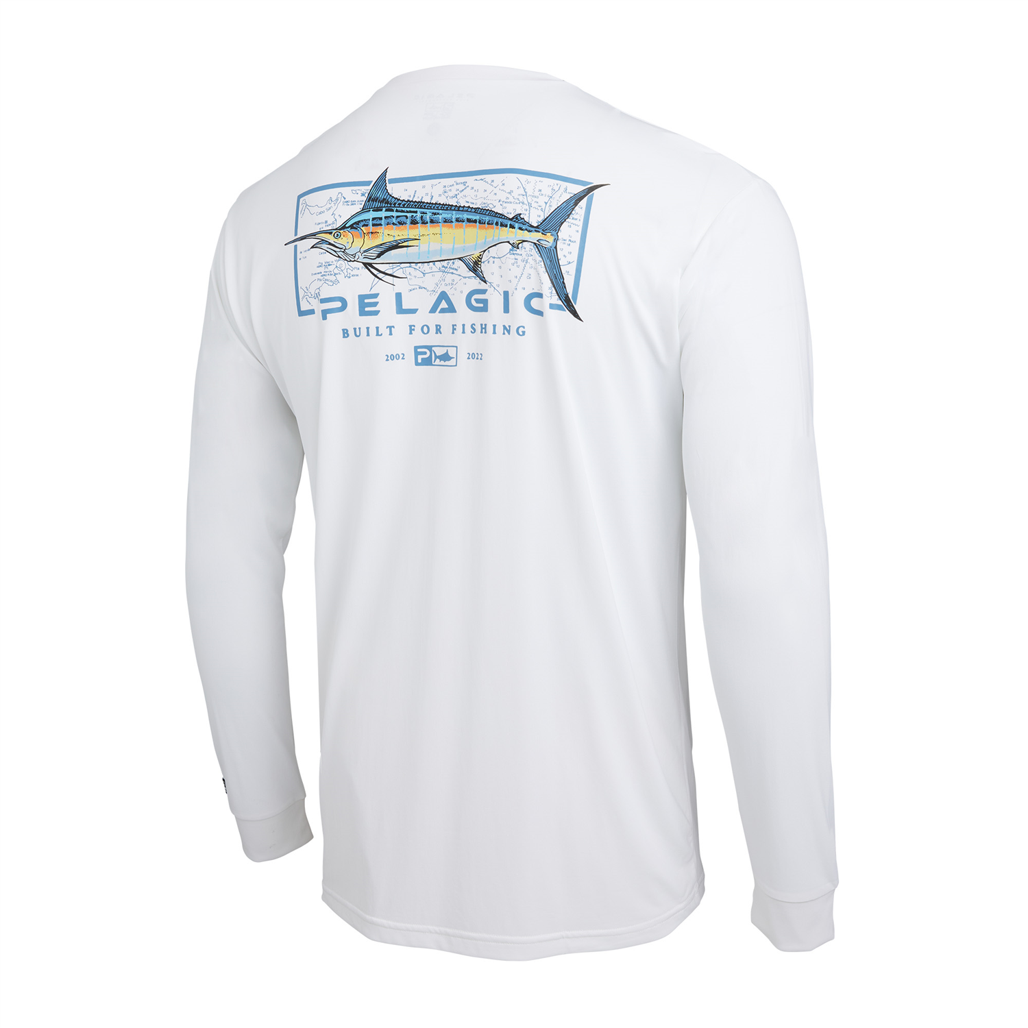 Pelagic AquaTek Shirt - Marlin Mind White
