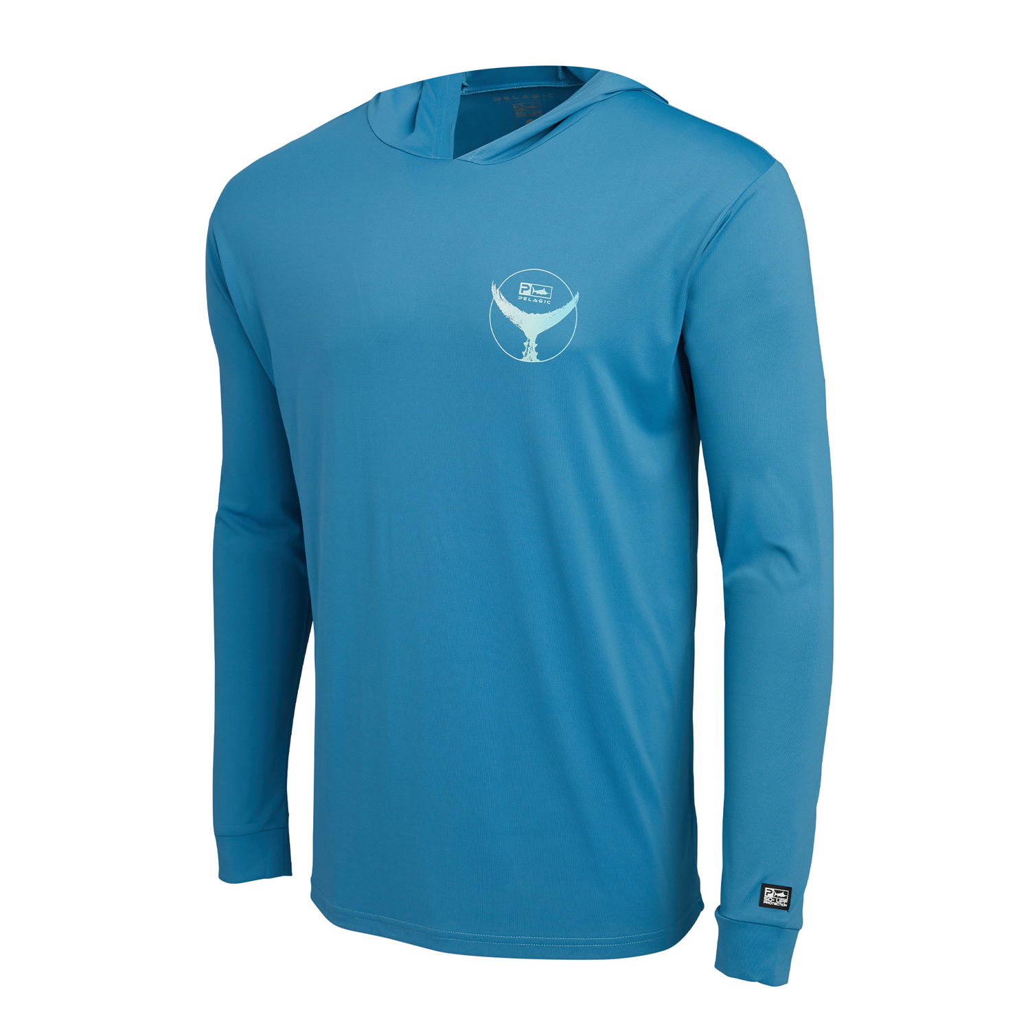 Pelagic AquaTek Hooded Shirt - Tails Up Ocean!