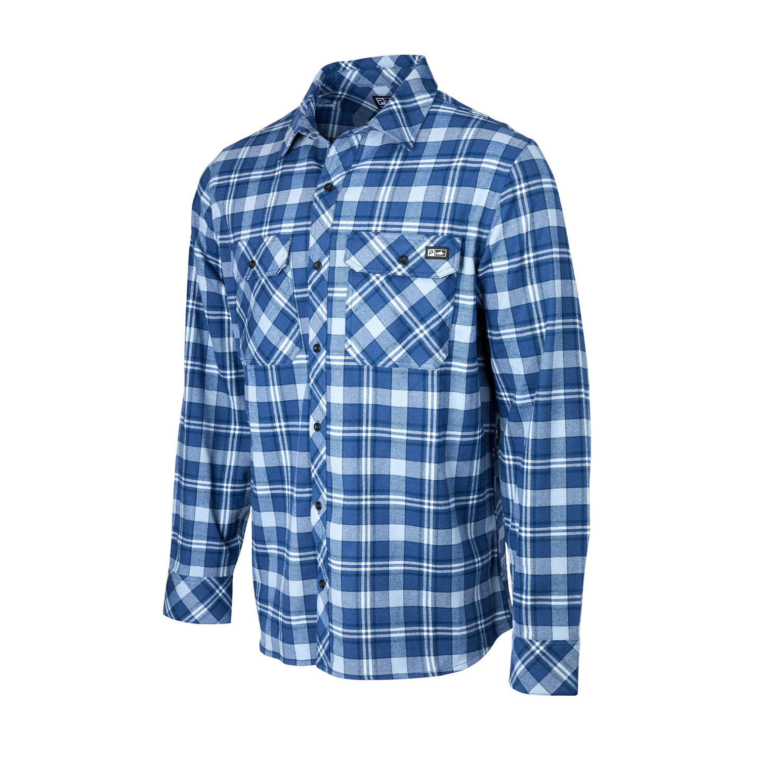 Pelagic Backlash Stretch Flannel Shirt Smokey Blue (2024/25