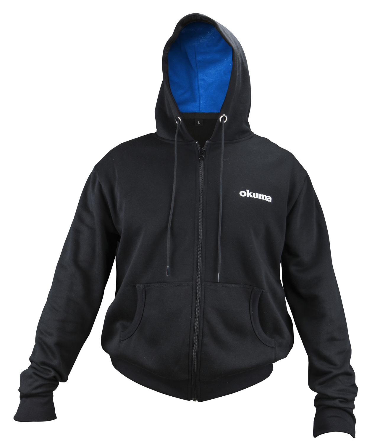 Okuma MOTIF FULL-ZIP HOODIE BLACK