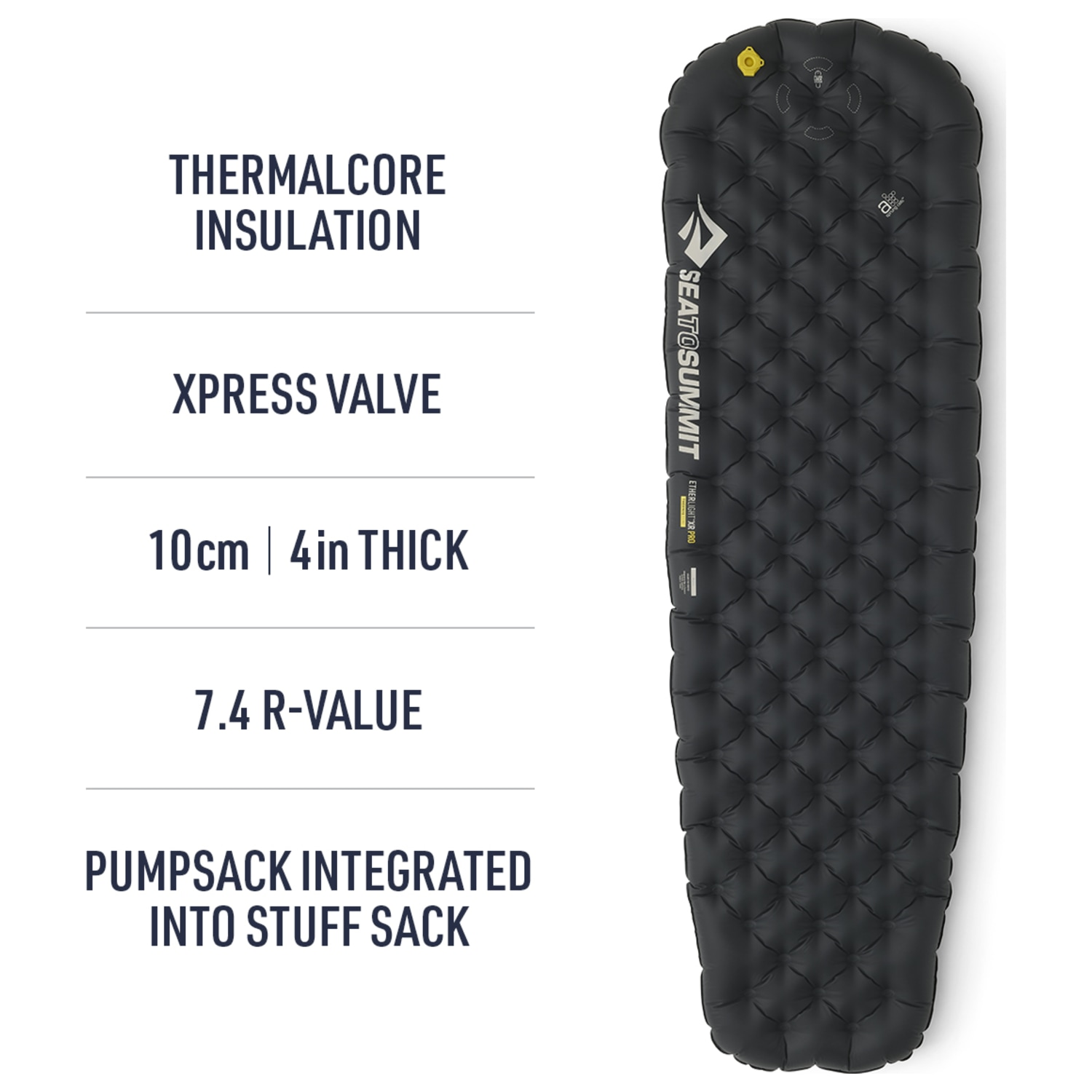 Sea to Summit Ether Light XR Pro Insulated Mat R-value 7.4