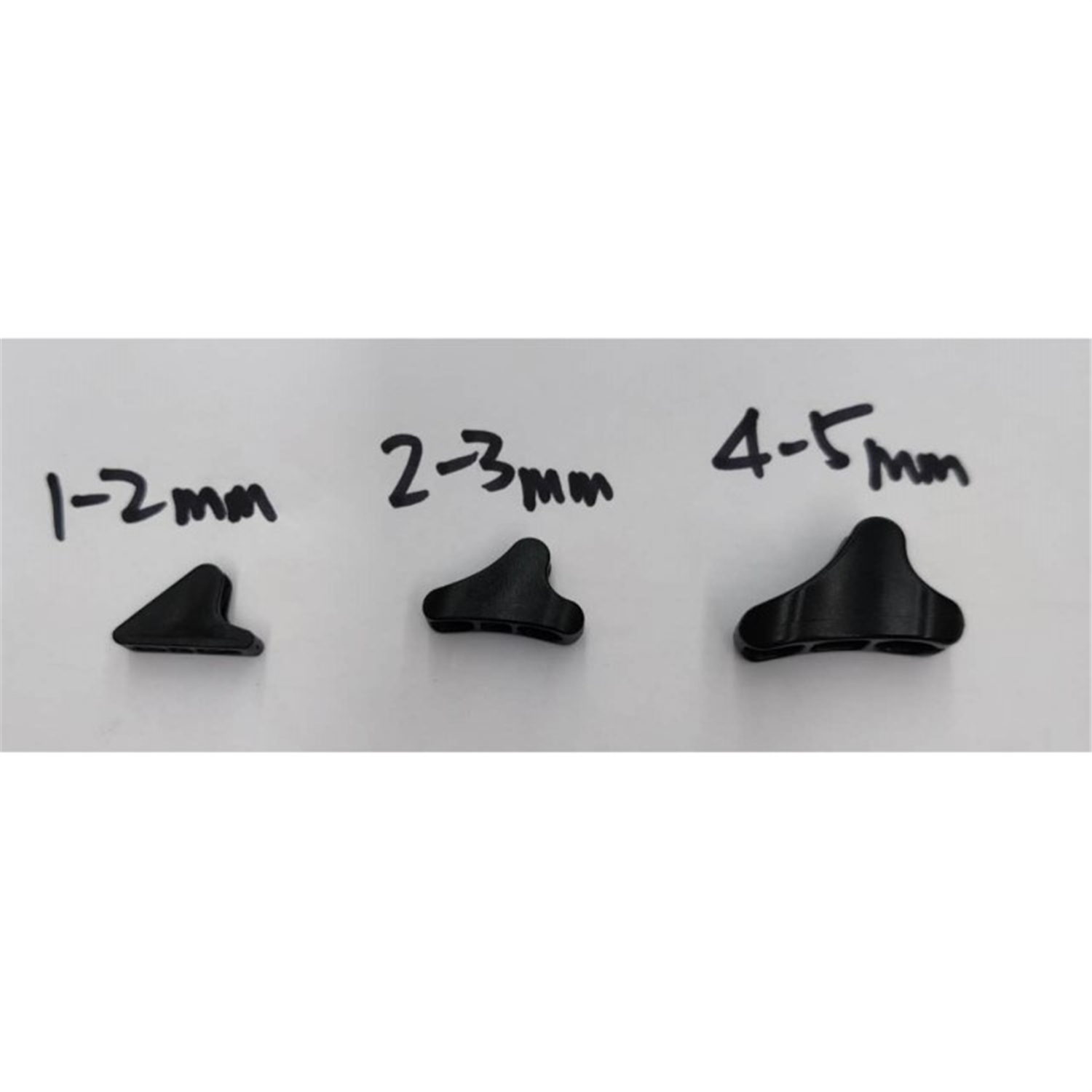 Orson Tensioners Plastic Triangle Shape Black 2-3mm - 10 Pack