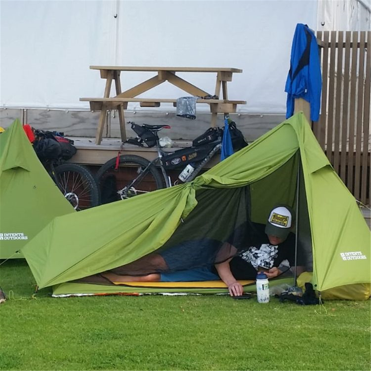 Intents Tent Ultrapack Double Wall Nylon 950gm 1 Person No Poles