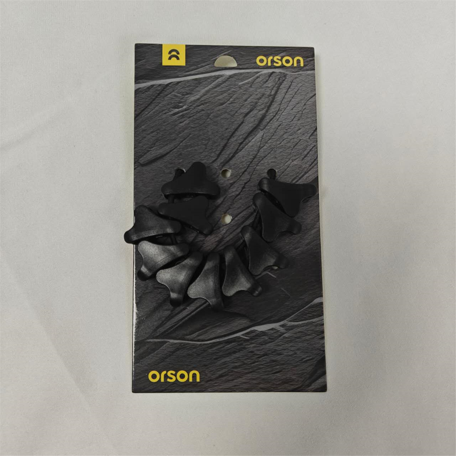 Orson Tensioners Plastic Triangle Shape Black 2-3mm - 10 Pack