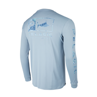 Pelagic AquaTek Icon Shirt - Open Seas Camo Slate!