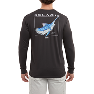 Pelagic AquaTek Shirt - Goione Marlin Black