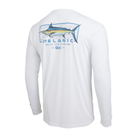 Pelagic AquaTek Shirt - Marlin Mind White!