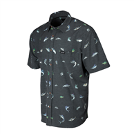 Pelagic Dockside Gamefish StretchWoven Shirt Black