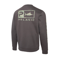 Pelagic Avalon Crew Fleece - Wahoo Icon Graphite (26/27)