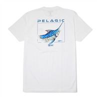 Pelagic Prem Tee Goione Marlin White