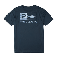 Pelagic Prem Tee - Wahoo Icon Dark Navy (26/27)
