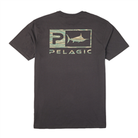 Pelagic Prem Tee - Wahoo Icon Graphite (26/27)
