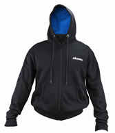 OKUMA MOTIF FULL-ZIP HOODIE BLACK