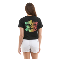 Pelagic Ws Prem Crop Tee - SF Chasin Black (2025/26)