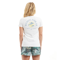 Pelagic Premium Womens Tee El Sol White