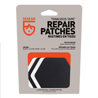 Gear Aid Tenacious Tape Hex Repair Patches 2 Black 2 Clear 6.4 x 7cm
