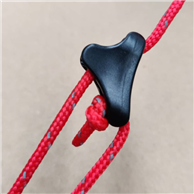Intents Tent Acc Tensioners Plastic Triangle 2-3mm Black