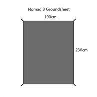 Orson Tent Acc Groundsheet Nomad 3 Person