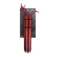 Orson Aluminium Y Tent Pegs - 6 Pack 18cm Red