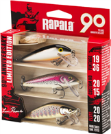 Rapala CD07 Vintage Silver Shiner + CD07 in Artistic Rainbow Trout + CDE75 in GDBT