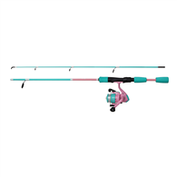 Okuma Reel Sweet 4'6 2 Piece & 2000 Reel with Line and Backing Card Pink
