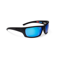 Pelagic Sunglasses The Mack Glass Matte Black/Blue Mirror