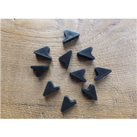 Intents Tent Acc Tensioners Plastic Triangle 1-2mm Black